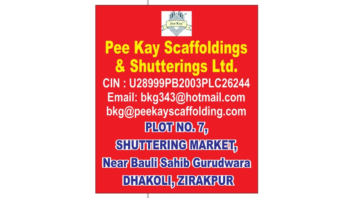 Pee Kay Scaffolding Brand Sign Graphic